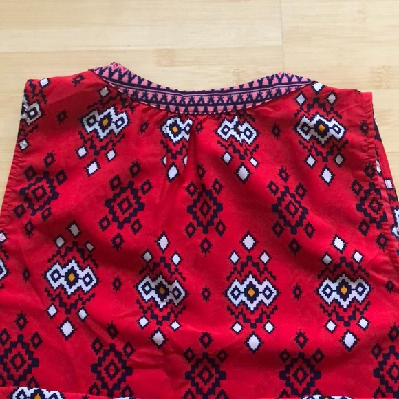 Pattern Red Dress - Picture 6 of 7